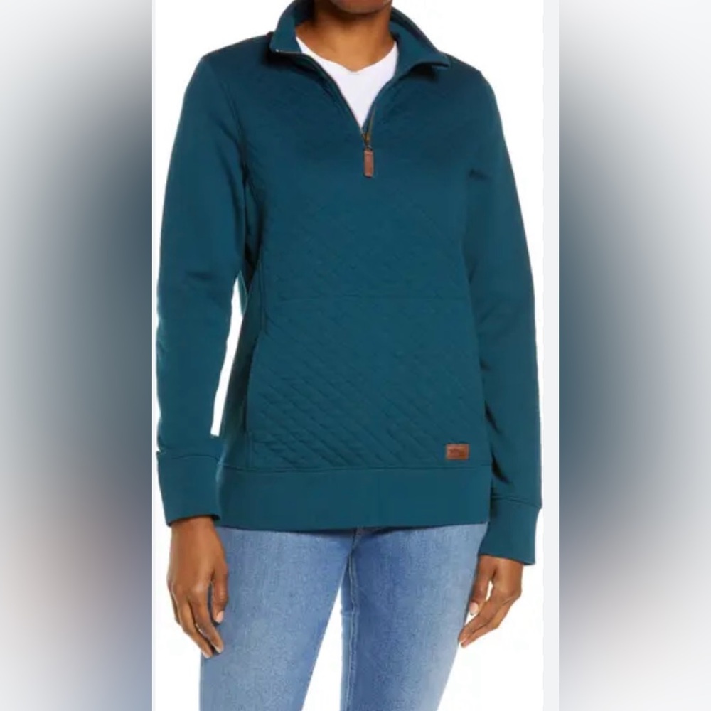 L.L.Bean Women's Quilted Quarter-Zip Pullover